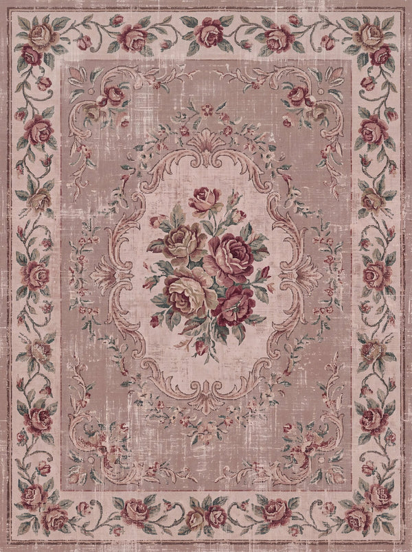 Pembe ve Pudra halı
